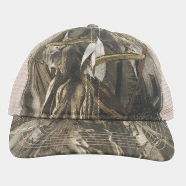 Vintage Camo Soft Trucker Snapback Cap Thumbnail
