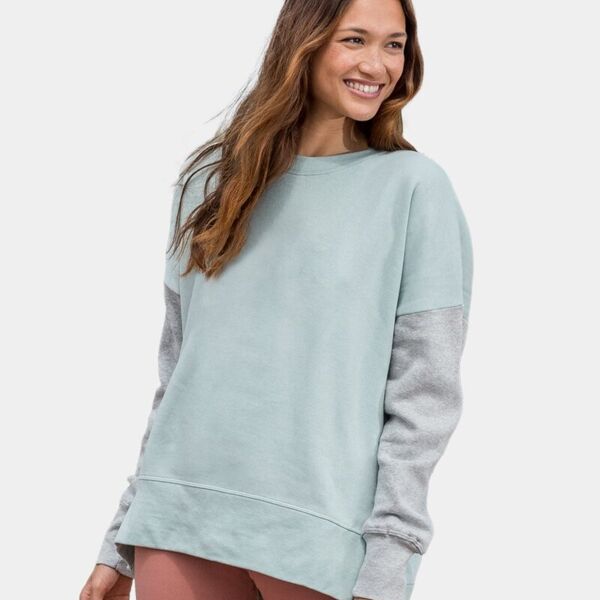 Women's Cloud Fleece Colorblocked Crewneck Sweatshirt Thumbnail