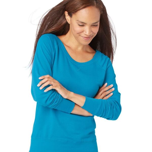 Women's Slouchy French Terry Pullover Thumbnail