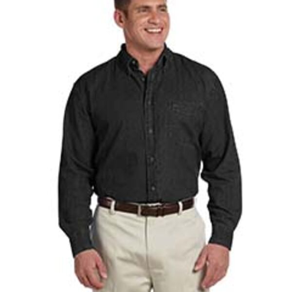 Men's Long-Sleeve Denim Shirt Thumbnail
