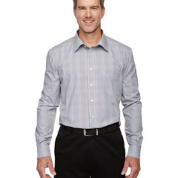 Men's Crown Collection® Glen Plaid Woven Shirt Thumbnail
