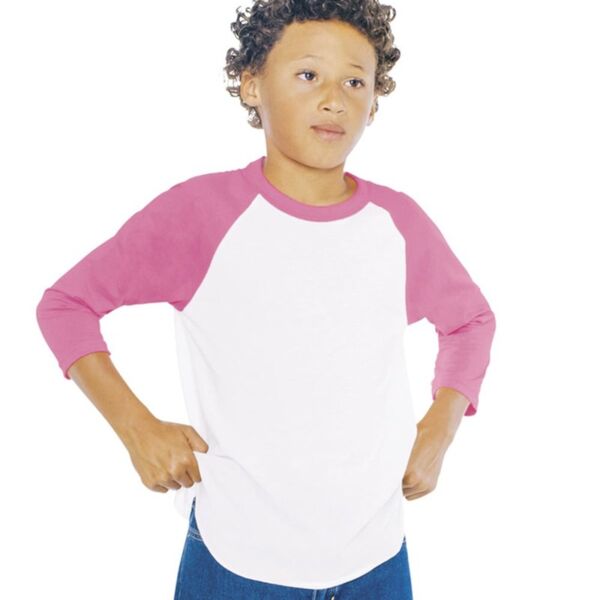Youth 50/50 Poly/Cotton Three-Quarter Sleeve Tee Thumbnail