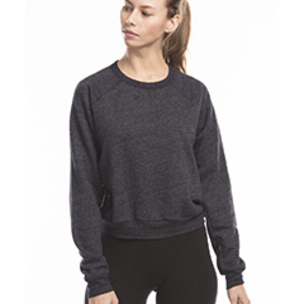 Ladies' Sponge Fleece Crop Top Thumbnail