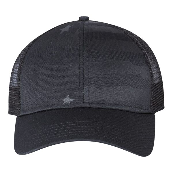 Debossed Stars and Stripes Mesh-Back Cap Thumbnail
