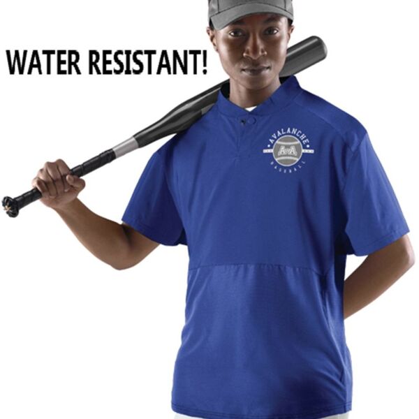 Youth Short Sleeve Stretch Woven Batters Jacket Thumbnail